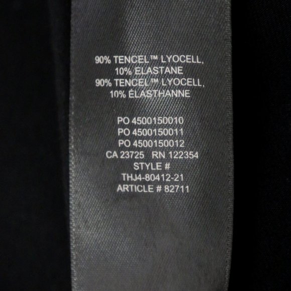 Aritzia Wilfred Saturn Midi Dress Black Square Neck Soft Stretchy Midi Wrap XS - Picture 9 of 12